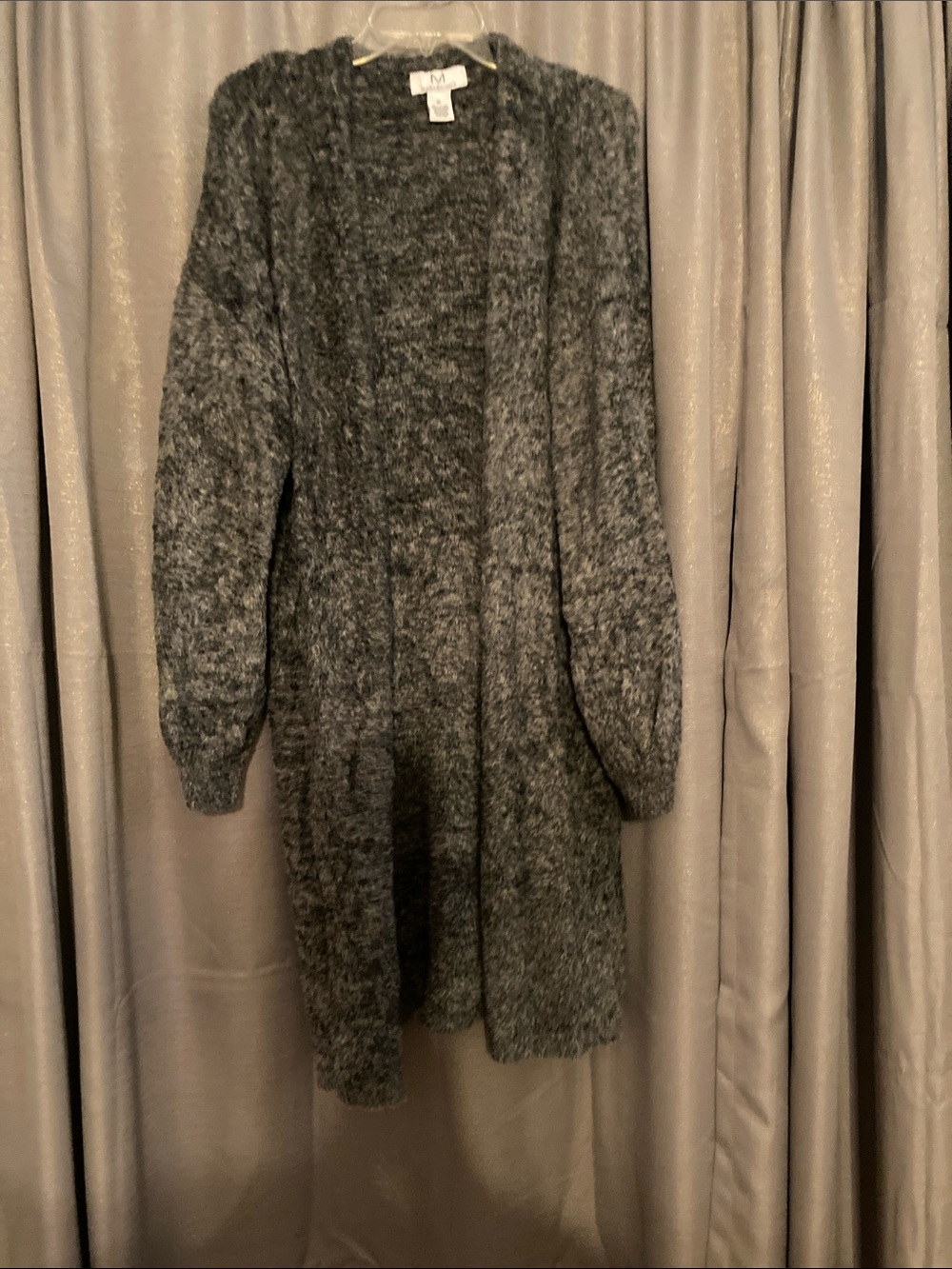 Magashoni Open-Front Women's Cardigan Sweater - Dark Gray